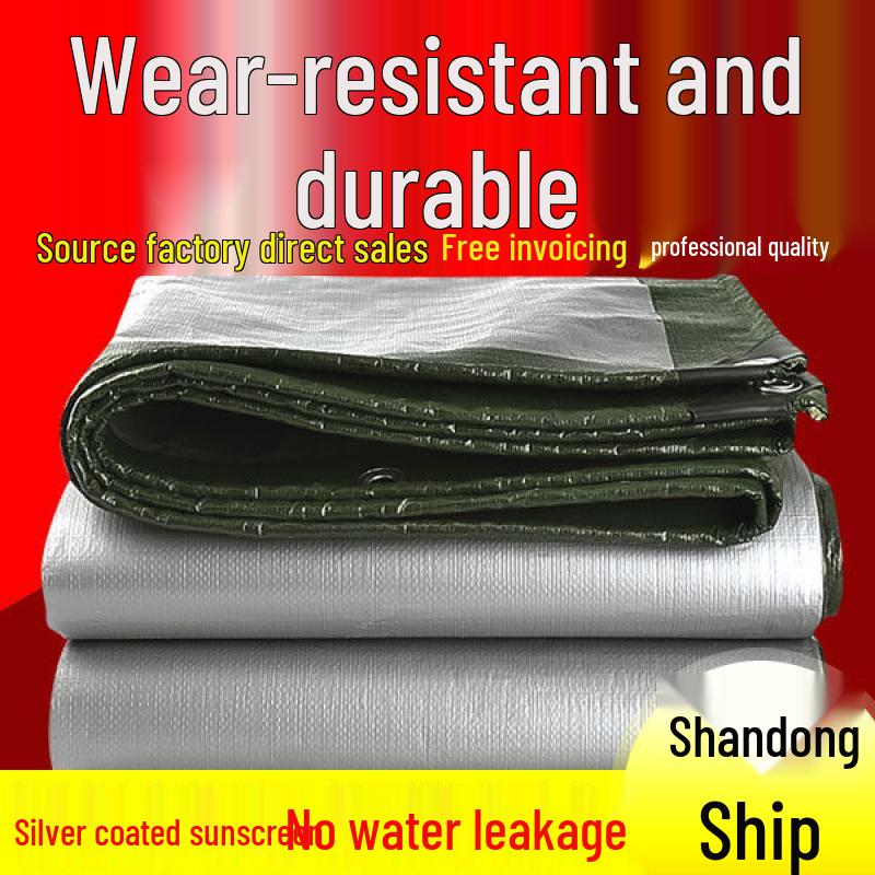 Ölverdickte Farbstreifen Wasserdichte Sonnenschutzplane für den Außenbereich