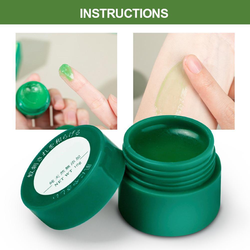 1pcs Anti Mosquito Bite Solid Cooling Oil Mosquito Repellent Balm Herbal Balm White