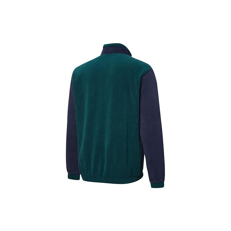 Puma Winter Retro Polar Fleece Splicing Colorblock Stand Collar Logo Jacket Blue Men's 531274-06