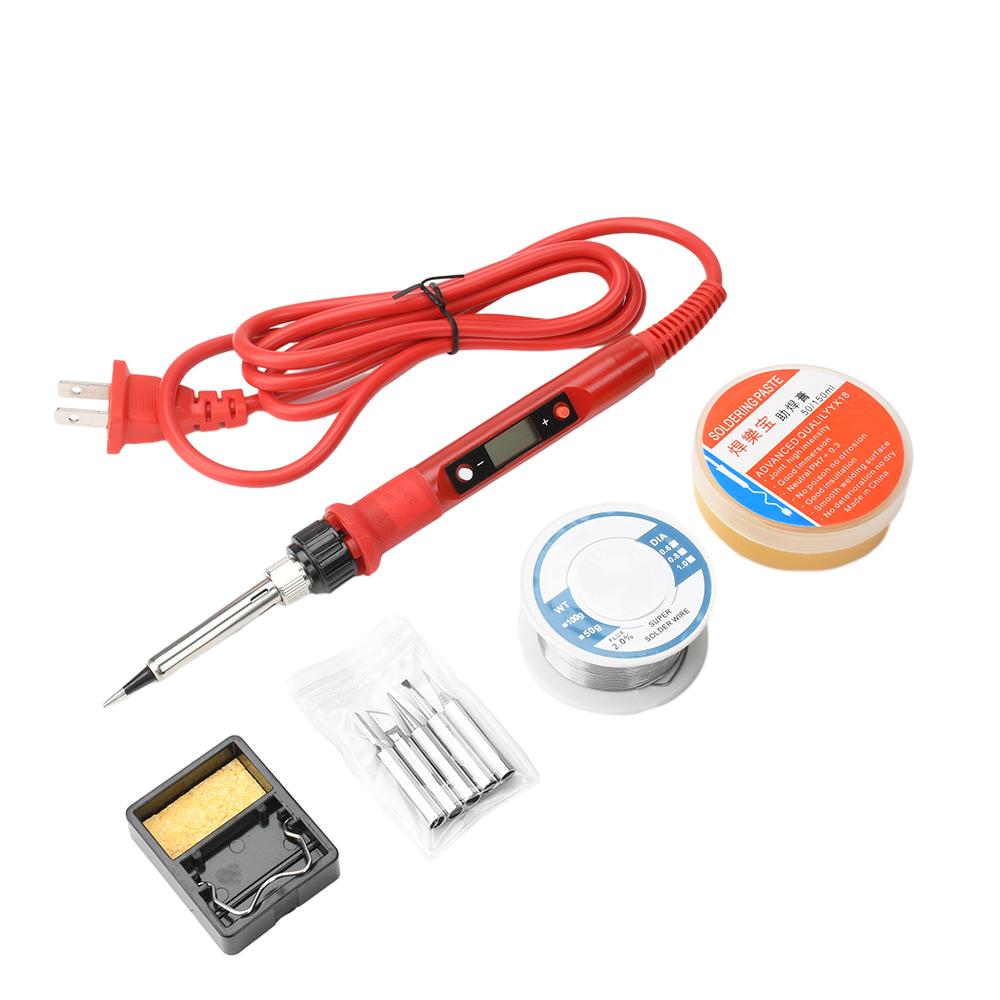 JCD Soldering Iron Kit Digital Display Soldering Iron Set Adjustable Temperature Soldering Iron Welding Repair Tools