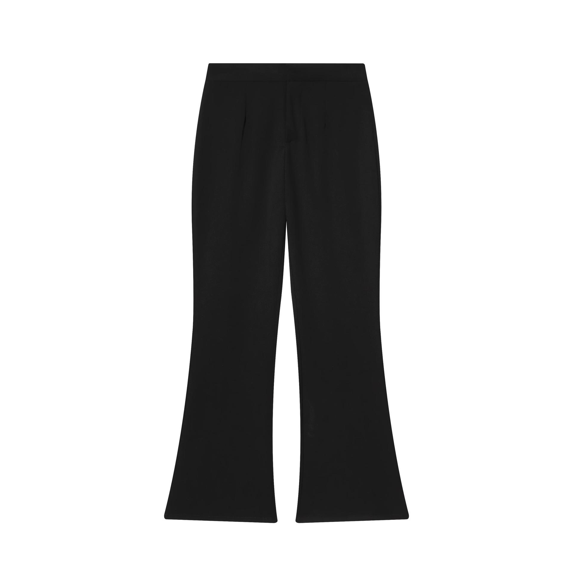 Women s clothing popular fashion commuter V-neck slim-fit top + waist flared pants XS