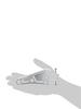 POSH FAITH Motorcycle Supplies Headlight Stay Plate Long Left Silver