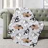 French Bulldog Digital-printed Polyester Bedroom Velvet Flannel Soft Sofa Cover Blanket Fleece Soft Sofa Cover Blankets for Beds