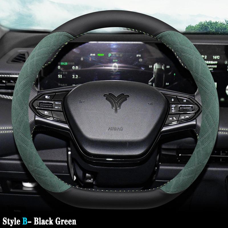Suede Car Steering Wheel Cover for NETA U 2019 2020 2026 2026 2026 2026 2026 Anti Slip Decoration Handle Wrap Steering-Wheel