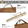Kendo Bamboo Sword Bag/Case, Wooden Sword/Impersonation Sword Storage Bag, 130cm, Shoulder Strap, Handle, Hemp (Navy)