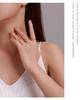 Avle European & American Hot-Selling S925 Sterling Silver Platinum-Plated Hollow Fashion Ring Bracelet for Women