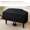Italian Velvet Grand Piano Half Cover: High-Grade Dustproof Sunshade Luxury Cloth