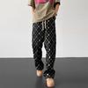 Pantaloni Uomo Moda Retrò Colorati a Quadri Pantaloni Uomo Streetwear Hip-hop Larghi con Fori Pantaloni Uomo M-3XL
