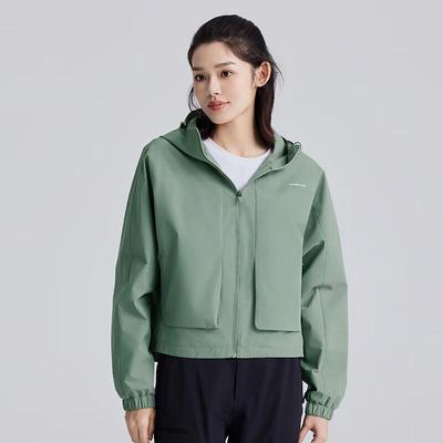 Tuoluzhe Damen Kurze Wasserabweisende Outdoor Windjacke