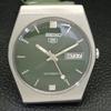 Seiko 5 AUTOMATIC JAPAN MENS 6309A VINTAGE GREEN COLOR DIAL WATCH A701241-5 R206a-a701241
