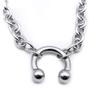 Retro Punk Style Chain Punk Chain Rivet Necklace New Nose Clip Necklace  Women