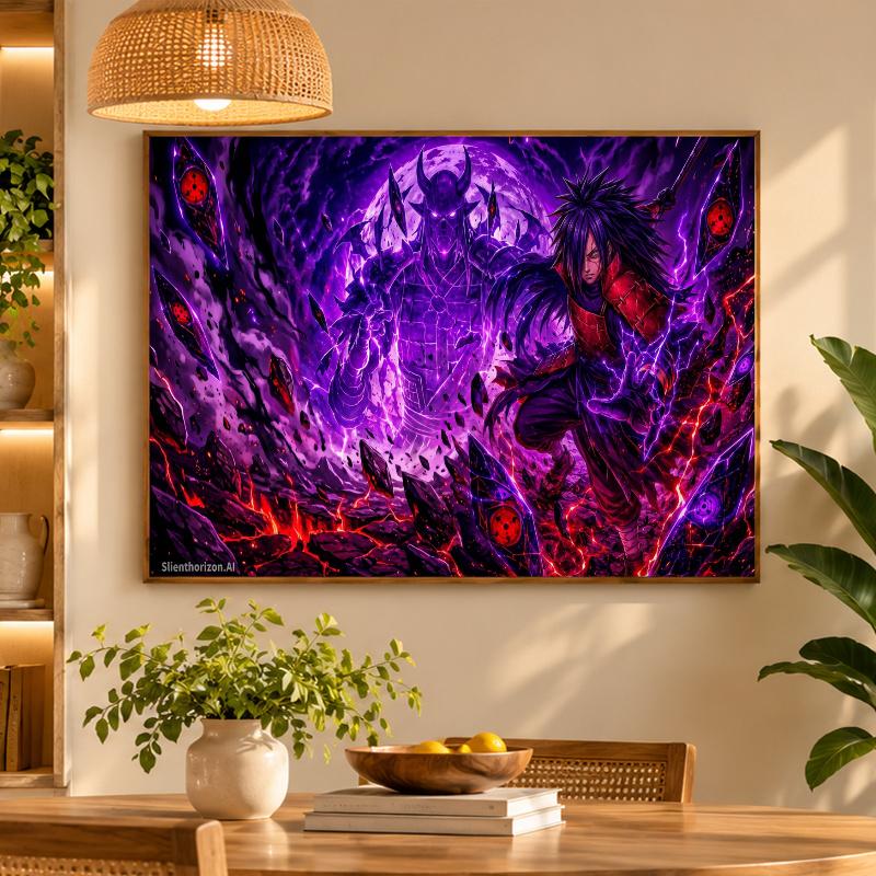 5D Diamond Painting Madara Uchiha DIY Full Drill Diamond Art Kit Home Decoration