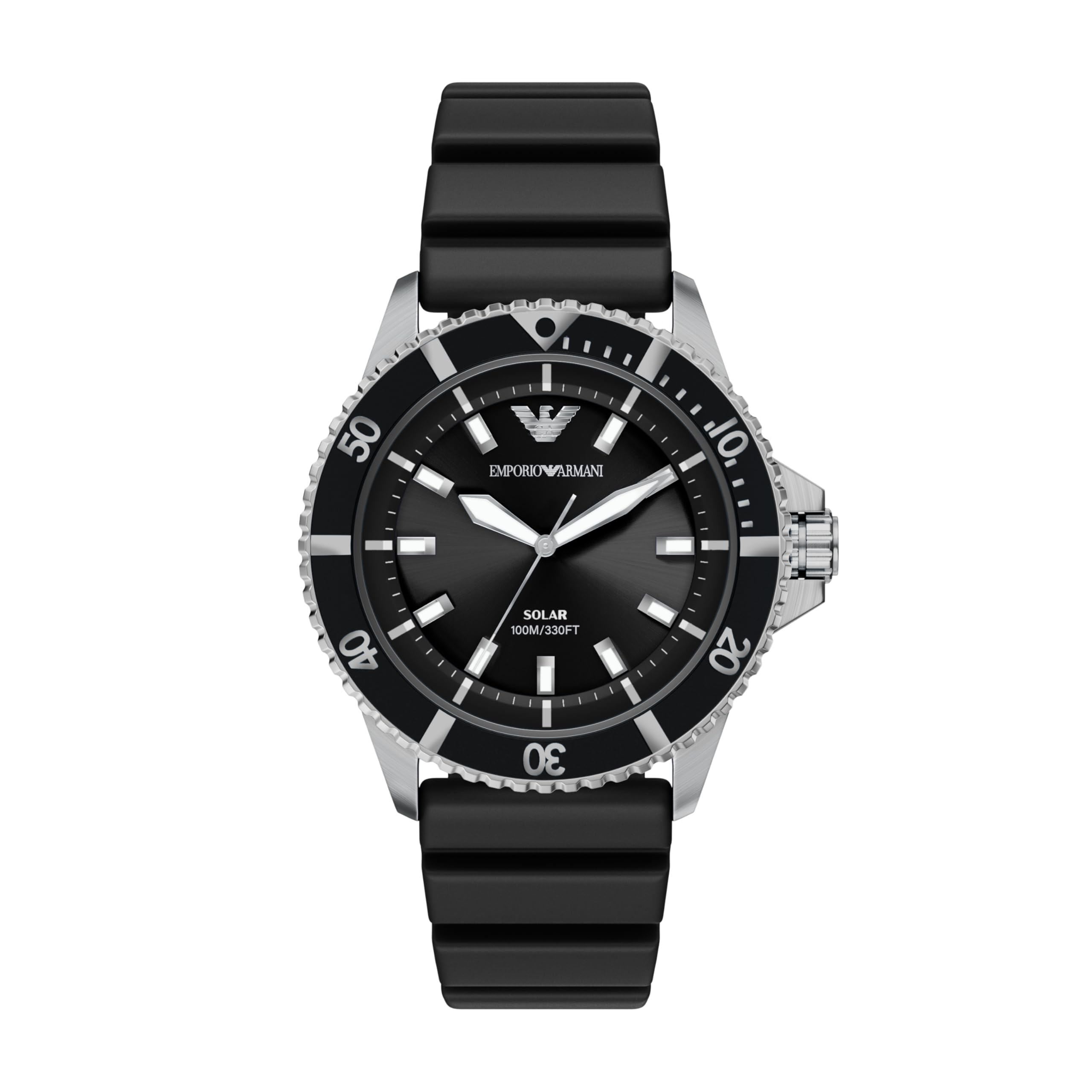 

Emporio Armani Men s Analog Silicone Watch AR11788 чорний