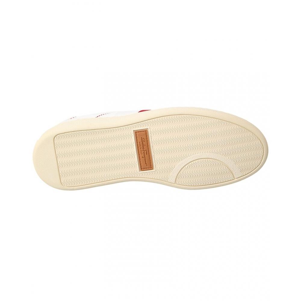 Salvatore Ferragamo Ferragamo Garda Low Leather Sneaker White