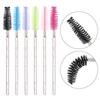 Disposable Eyelash Eye Brush With Elegant Crystal Diamond Handle And Spiral Design For Precise Makeup Application