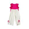 Girls' Flounce Top & Pants Set -Summer Outfit