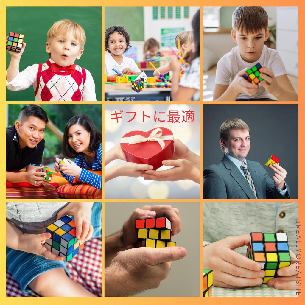 8 Piece Set 3D Puzzle Thalia Smile Magic Cube Puzzle Cube Bright Easy Learning Educational Cube Toy Smooth Magic Cube Brain Game Puzzle Box Toy Color,