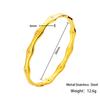 Open Bracelet Gold Bean Dot Electroplating 18K Real Gold Does Not Fade, Bamboo Bracelet Jewelry