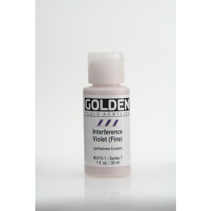 Peinture Acrylic FLUIDS Golden VII 30ml Interference Violet fin