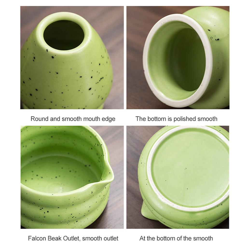 2pcs Japanese Matcha Tea Set Safe Ceramic Tea Bowl and Jar Sets Beverage Shop Tea-making Tools Accessories for Tea Lovers Gifts