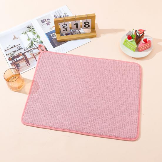 Microfiber Dish Drying Mat Absorbent Pad Large Size Kitchen Counter Mat Dish
