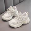 2025 Spring New Children's Sports Shoes Soft Sole Boys Running Shoes Leather Upper Middle and Older Children's Students Casual Shoes Foreign Trade