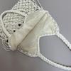 Forest-Inspired Tassel Woven Tote: Wooden Beads, Cotton Thread, Multi-Color Options, Customizable for Beach Vacations