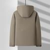 Autumn and Winter Hooded Take-off White Duck Down Warm Thickened Down Cold-proof Jacket for Middle-aged and Young People