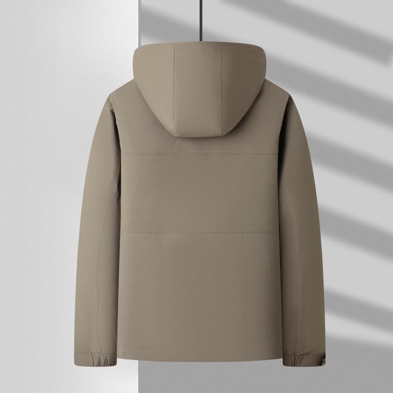 Autumn and Winter Hooded Take-off White Duck Down Warm Thickened Down Cold-proof Jacket for Middle-aged and Young People