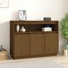 Day and Night - Day and Night Sideboard In Solid Honey Brown Pine Wood 104.5x34x80 Cm