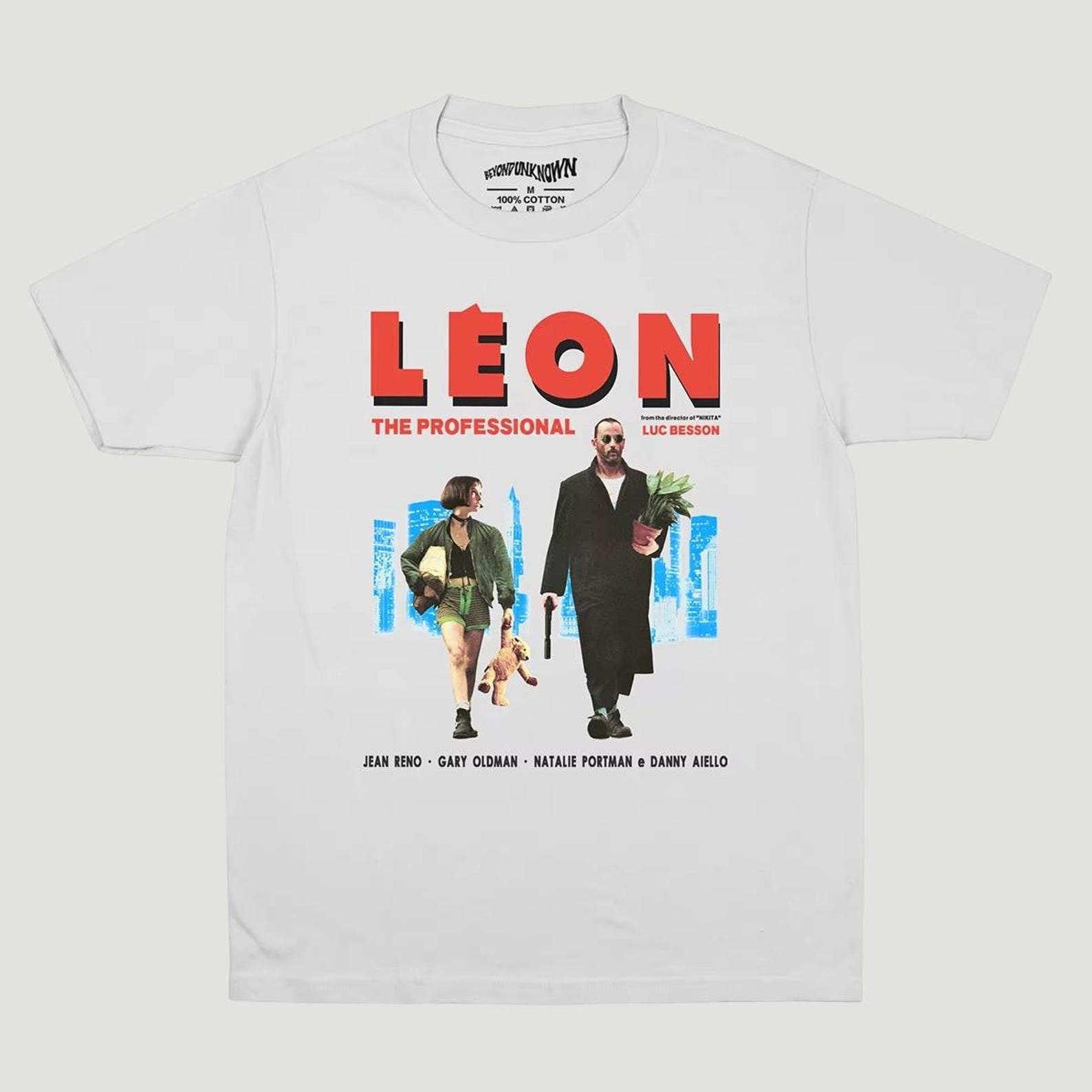 Leon The Professional T-Shirt, Classic Crime Movie Tee, Retro 90s Film Graphic Shirt, Vintage French Cinema Unisex Cult Movie Tee M