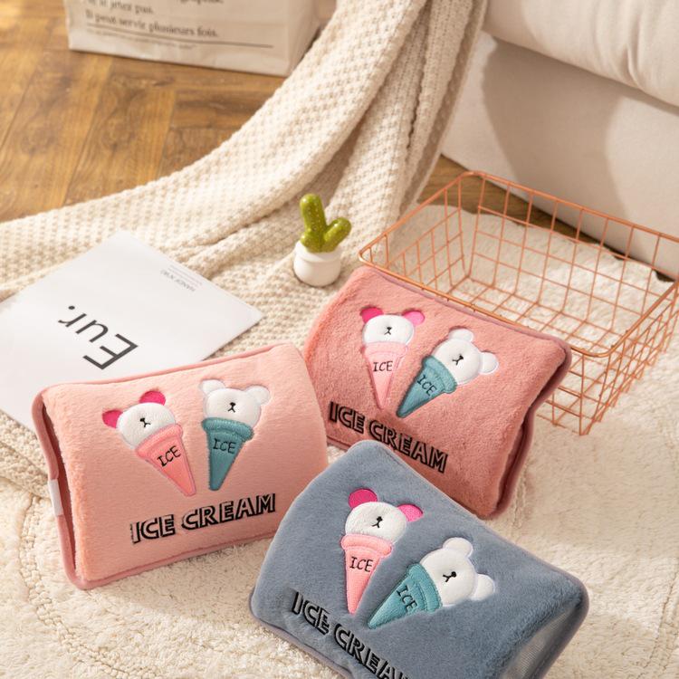 Rechargeable Explosion-Proof Electric Hand Warmer - Plush Cute Design for Women and Babies