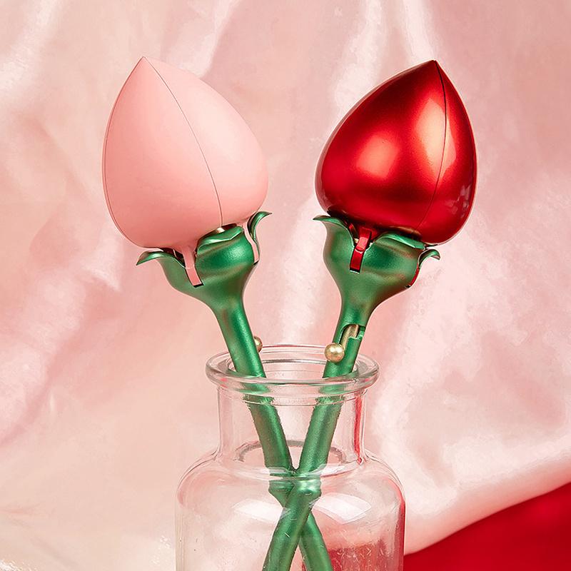 Elegante rosenförmige Schmuckschatulle aus Metall mit automatischer Öffnung, ideal für Ringe, Halsketten, Ohrringe, perfektes Geschenk für Hochzeiten, Jubiläen