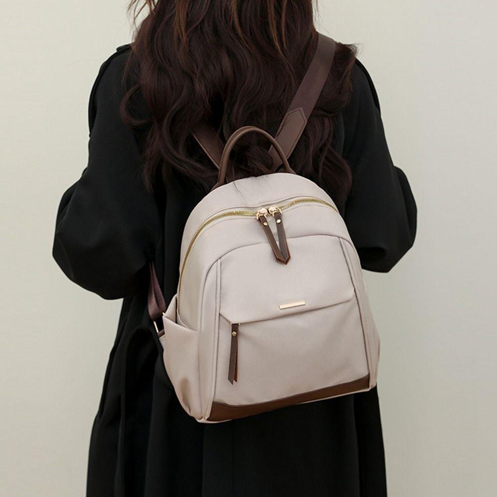 Large Capacity Nylon Backpack Canvas Oxford Shoulder Bag Vintage Women Backpack  Girls