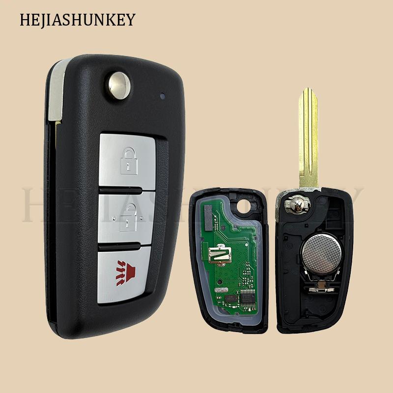 CWTWB1G767 3 Btn Flip Key Fob 433MHz 4A PCF7961MTT For Nissan Rogue Qashqai J11 X-Trail T32 Juke F15 Pulsar C13 Micra 2014-2018