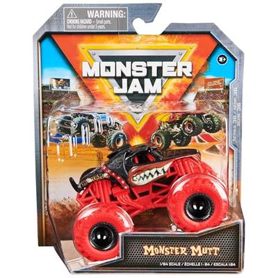 Monster Jam, Official Monster Mutt Rottweiler Monster Truck, Die-Cast Vehicle, 1:64 Scale, Kids Toy, for Boys Ages 3 and Up