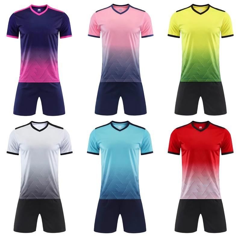 Football Jersey Sports Suit Printed Table Tennis Jersey Men'S Adult Game Training Jersey Children'S Short-Sleeved Jersey Set