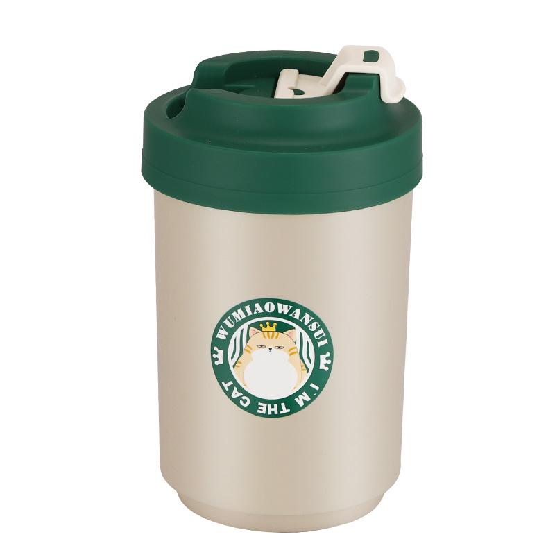 304 Double-Layer Stainless Steel Travel Thermos Mug