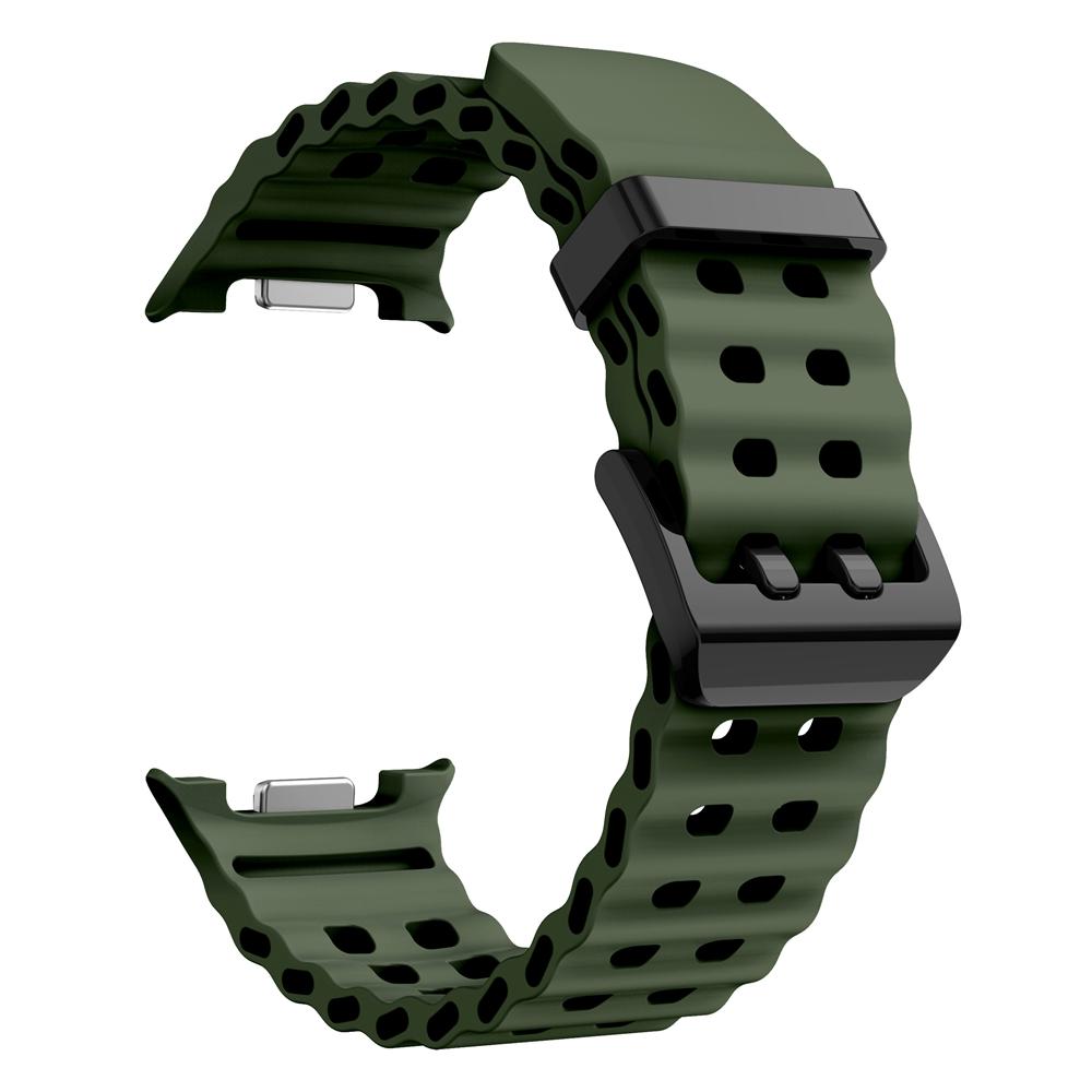 Silicone Marine Band For Samsung Galaxy Watch 8 Classic 46mm Sports Strap For Samsung Watch 8 44mm 40mm Bracelet Watchbands