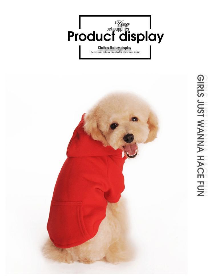 Fleece Mikina pro Psa s Kapsou - Podzim/Zima Teddy Sportovní Oblečení