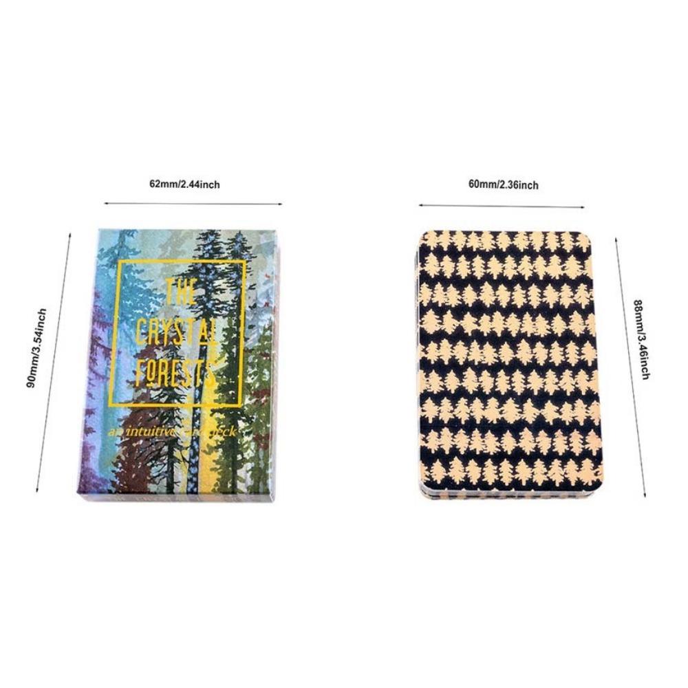 9*6cm The Crystal Forsets Oracle Deck Card Game 42 Pcs Mindfulness Prompts