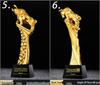 Engraved Crystal Star Basketball Trophy - Thumbs Up Award