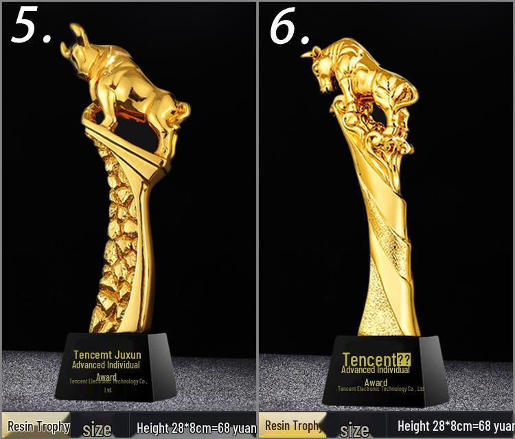 Engraved Crystal Star Basketball Trophy - Thumbs Up Award