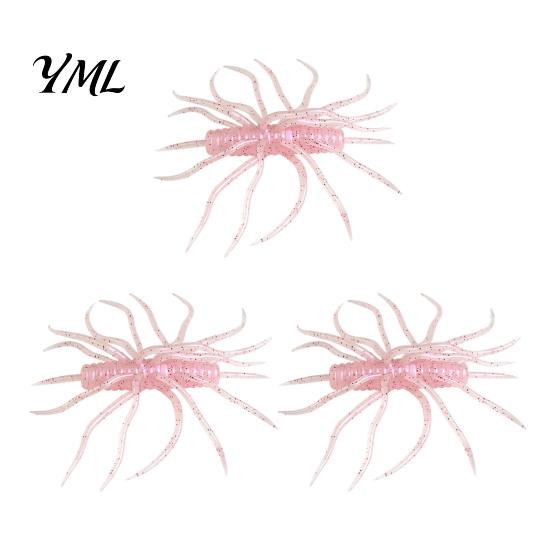 Leurre Artificiel de Pêche 1/3/5 Pièces 9.5cm/9g Flottant Souple avec Multi-Tentacules, Appât Bionique Réaliste Topwater à Multi-Tentacules, Swimbait pour Eau Douce