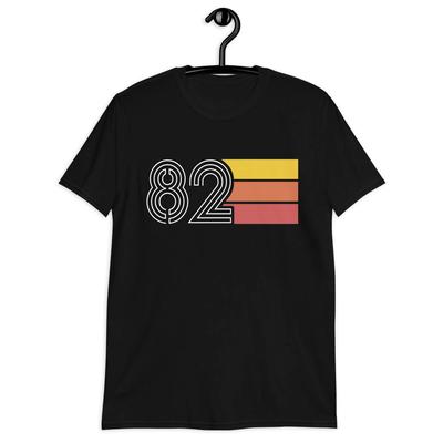 82 1982 Vintage Retro Unisex T-Shirt - 40th Birthday Tee Apparel Clothing