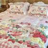 Cute Cartoon Lolita Pure Cotton Bedsheet and Duvet Cover Set – All-Cotton, Four-Piece Set