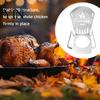 Stable Poultry Roasting Frame Metal Chicken Roaster Rack, Heavy Duty Vertical Stand, Can Cooking Supplies for Grill Placement Rack Whole Grilling And