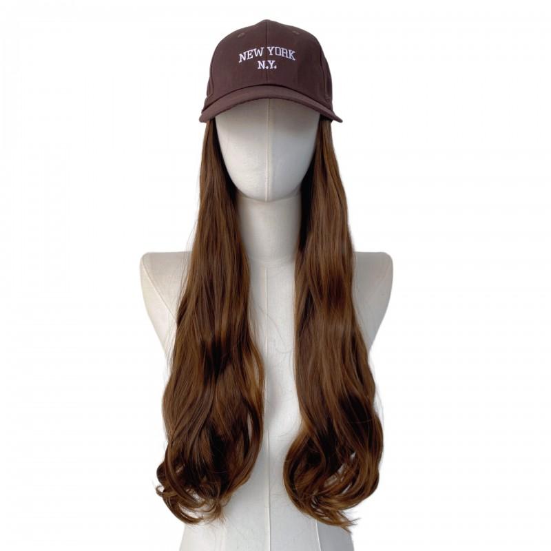 Wig Cap Long Wavy Hair Wave Synthetic Daily Use Black