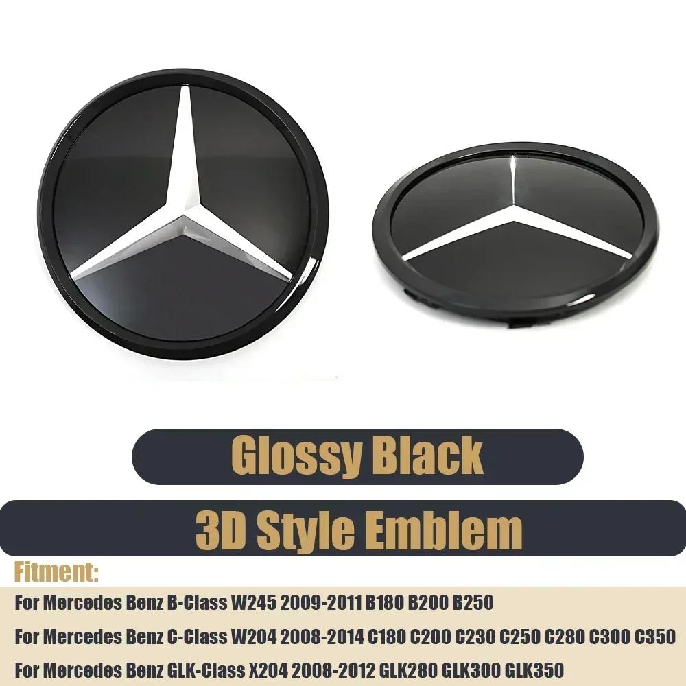 

Car Sticker New 2025 For Mercedes Benz Flat Black Rear Trunk Emblem Logo Badge Front Grill Mirror Glossy Newest 3D Emblem For Me