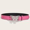 Women's Retro Hollow Butterfly Leather Waist Belt - Versatile Fashion Accessory for Jeans